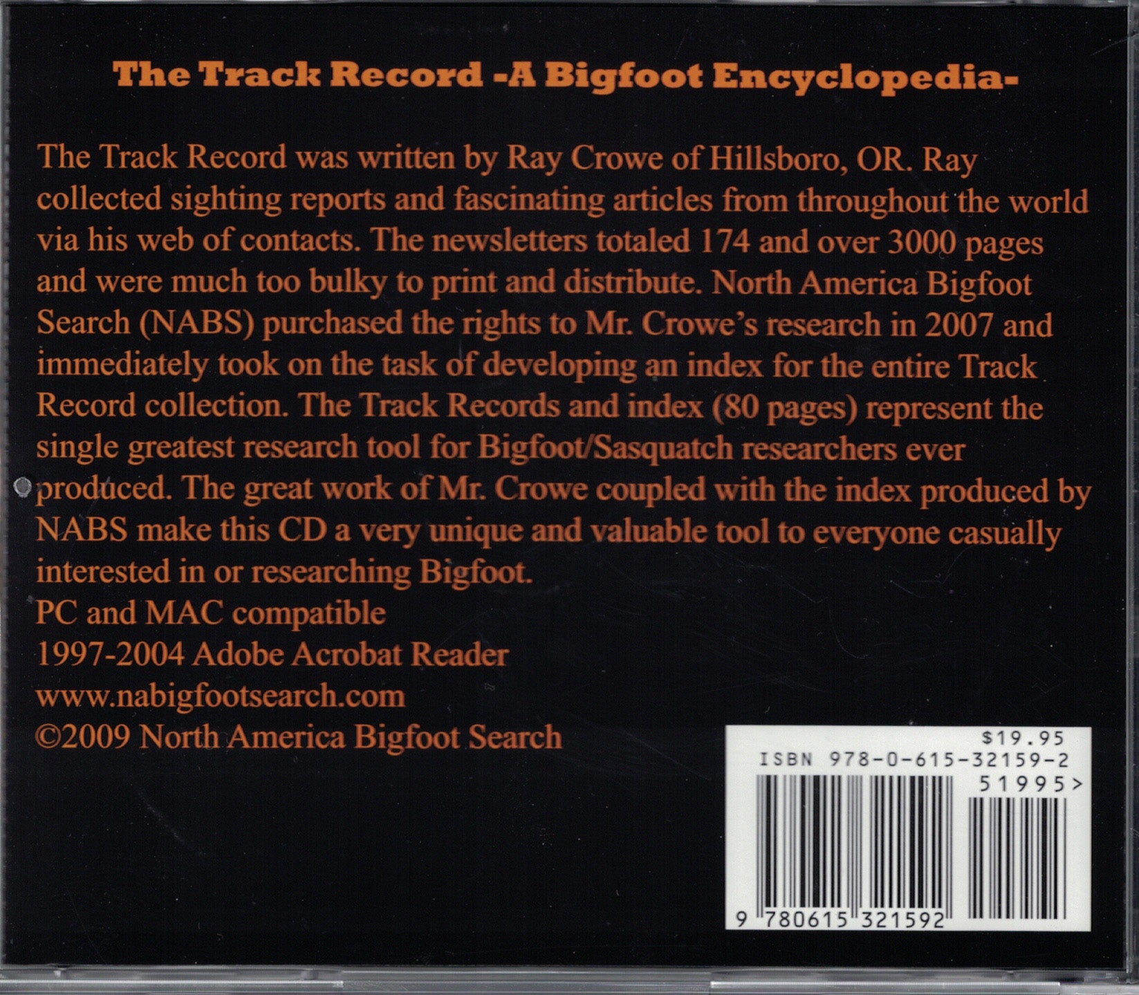 The Track Record: a bigfoot encyclopedia