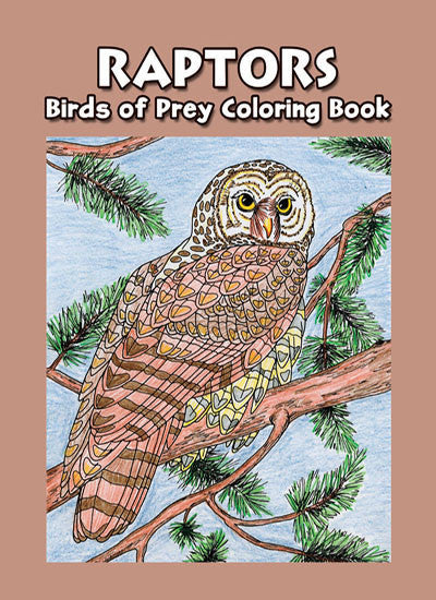 Raptors - Birds of Prey Coloring Book